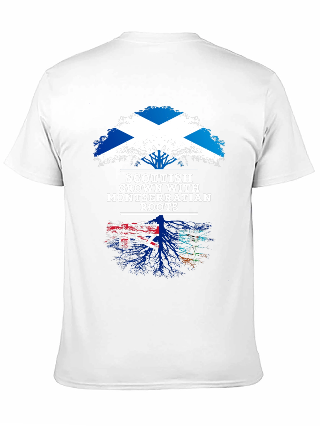 Scottish Grown with Montserrat Roots T-Shirt