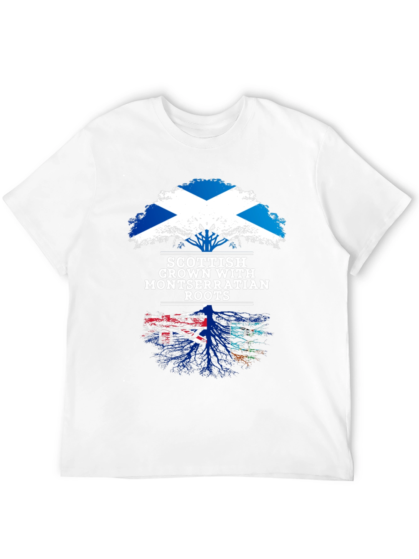Scottish Grown with Montserrat Roots T-Shirt