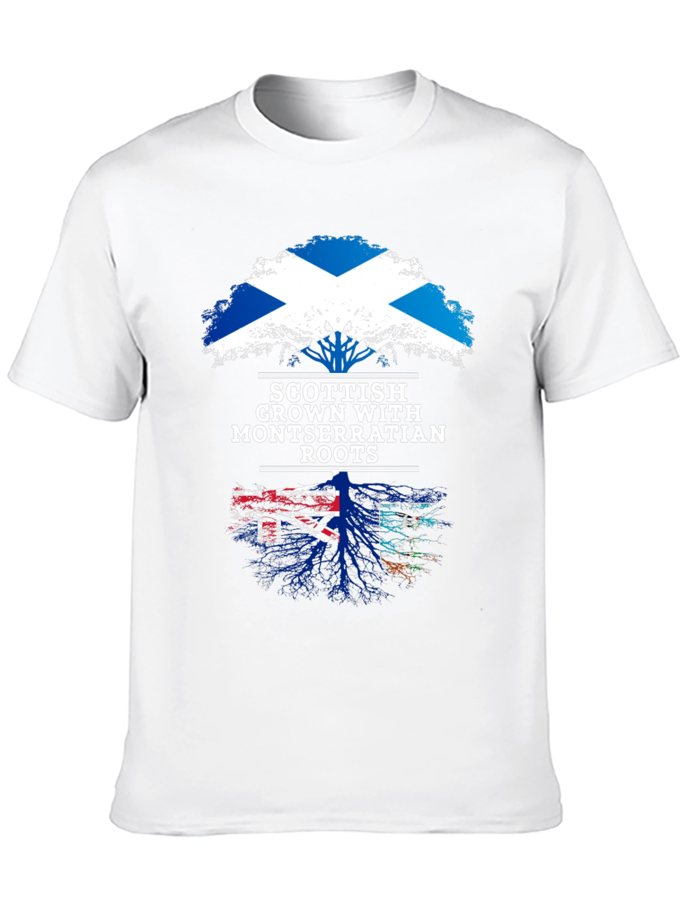 Scottish Grown with Montserrat Roots T-Shirt