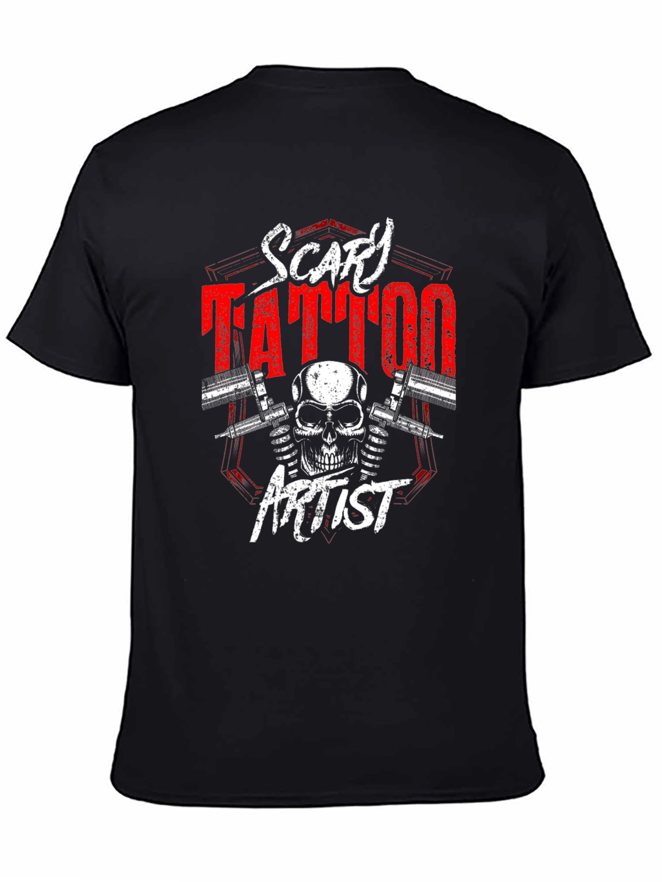 Scary Tattoo Artist Graphic T-Shirt
