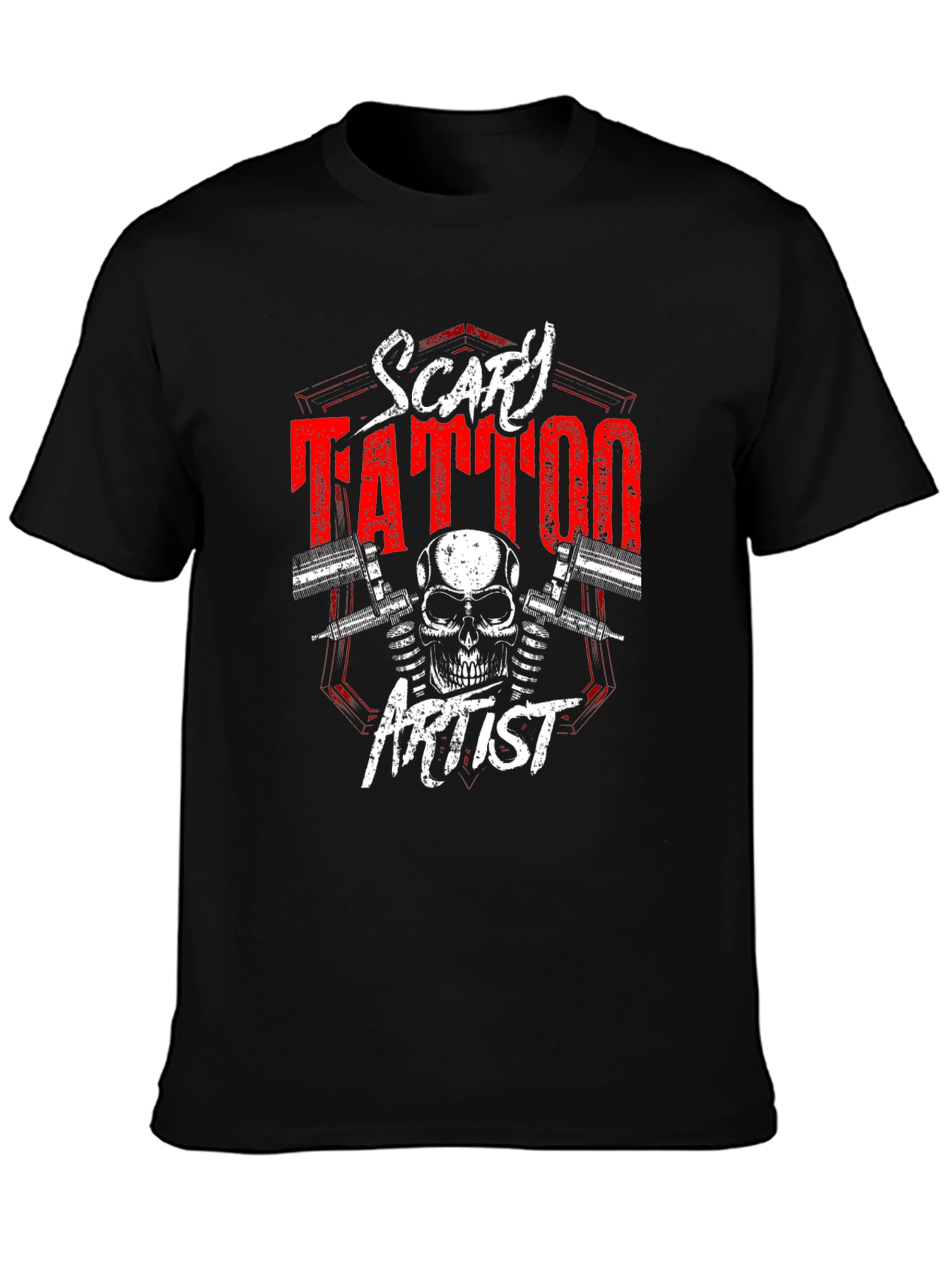 Scary Tattoo Artist Graphic T-Shirt