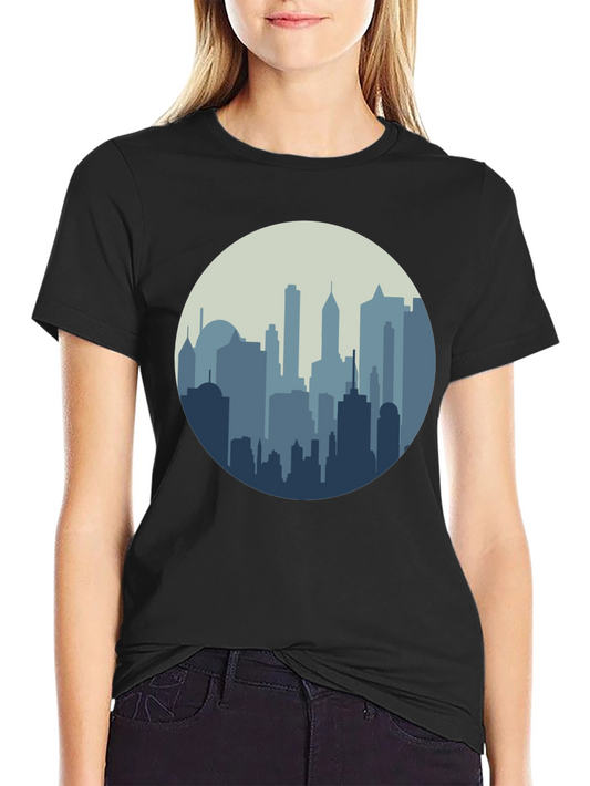 Cityscape Graphic Tee - Modern Urban Design