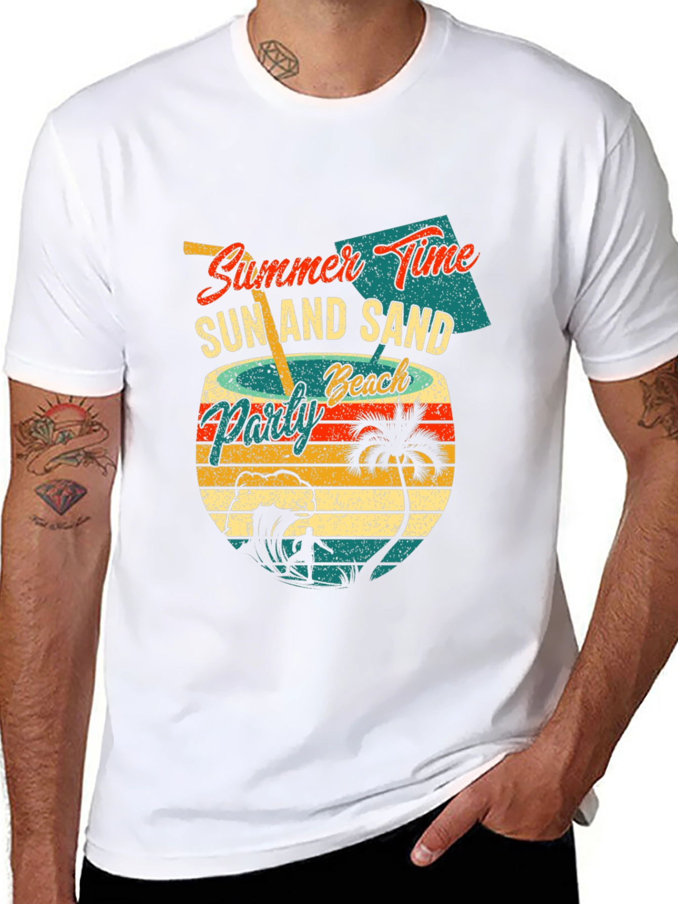 Summer Time Beach Party Graphic T-Shirt