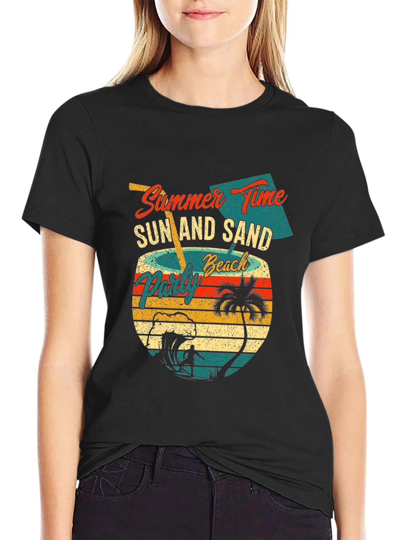 Summer Time Beach Party Graphic T-Shirt