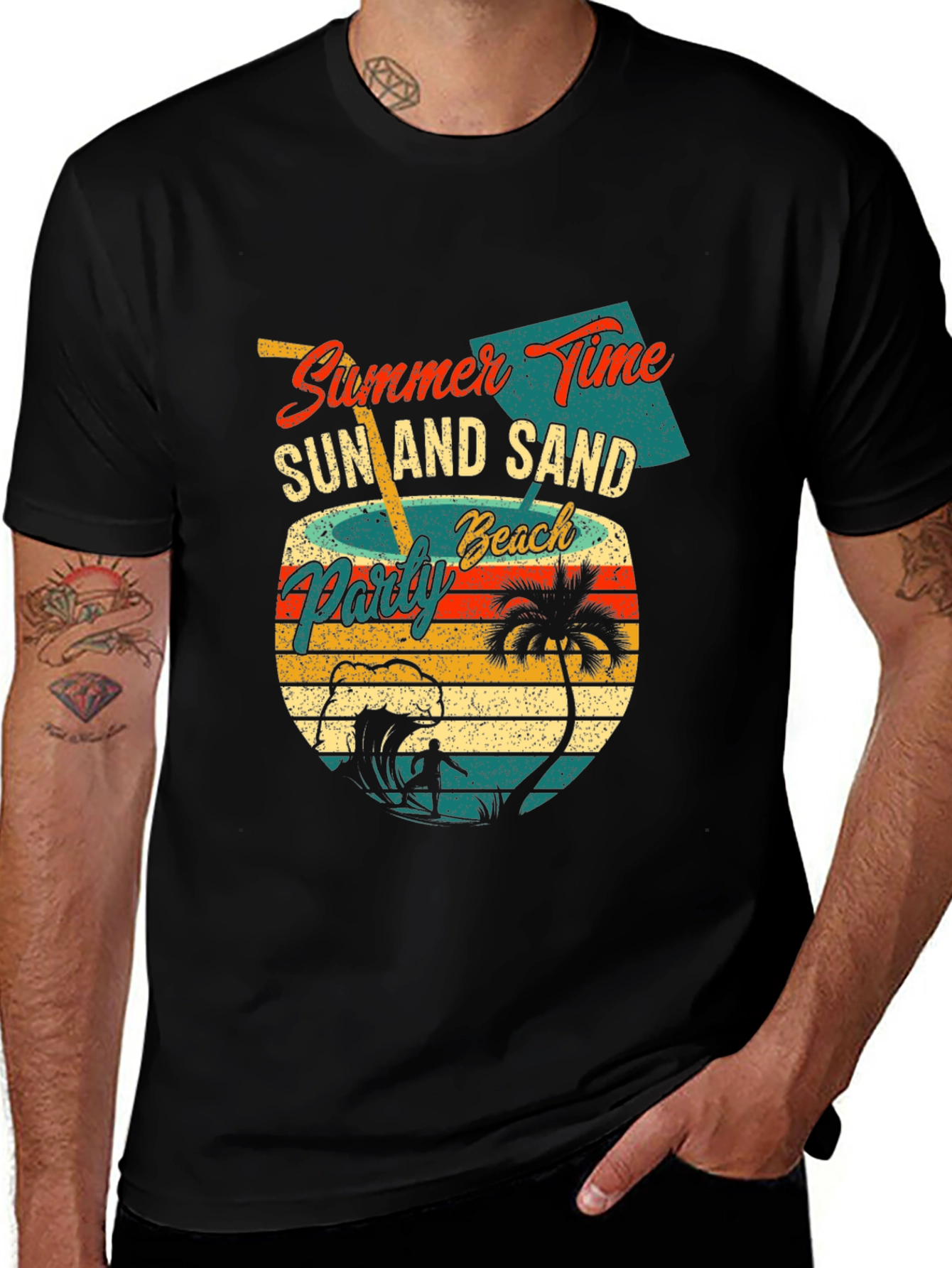 Summer Time Beach Party Graphic T-Shirt