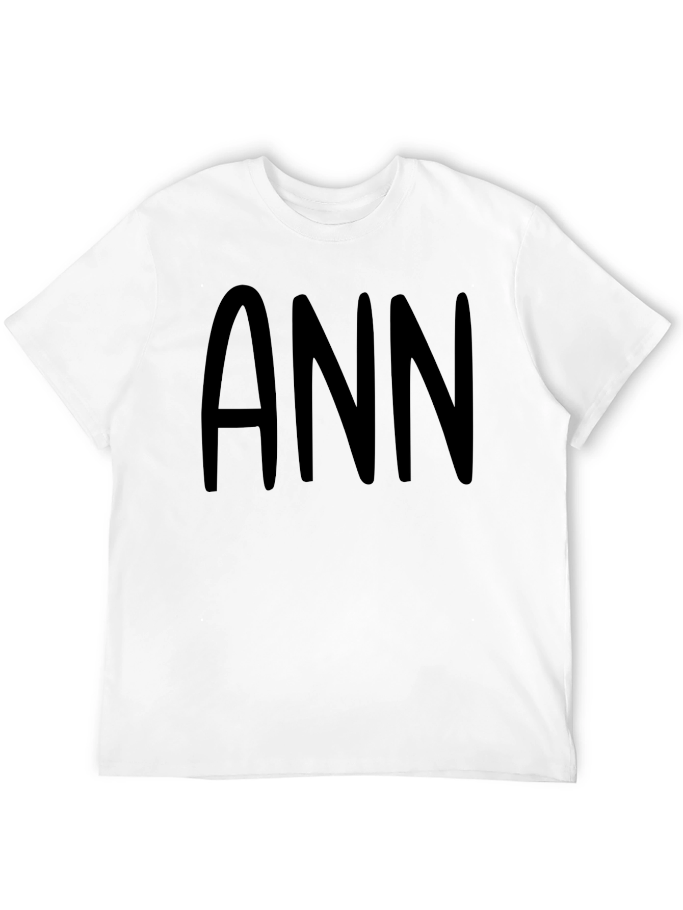ANN Graphic Tee - Bold & Stylish Black T-Shirt