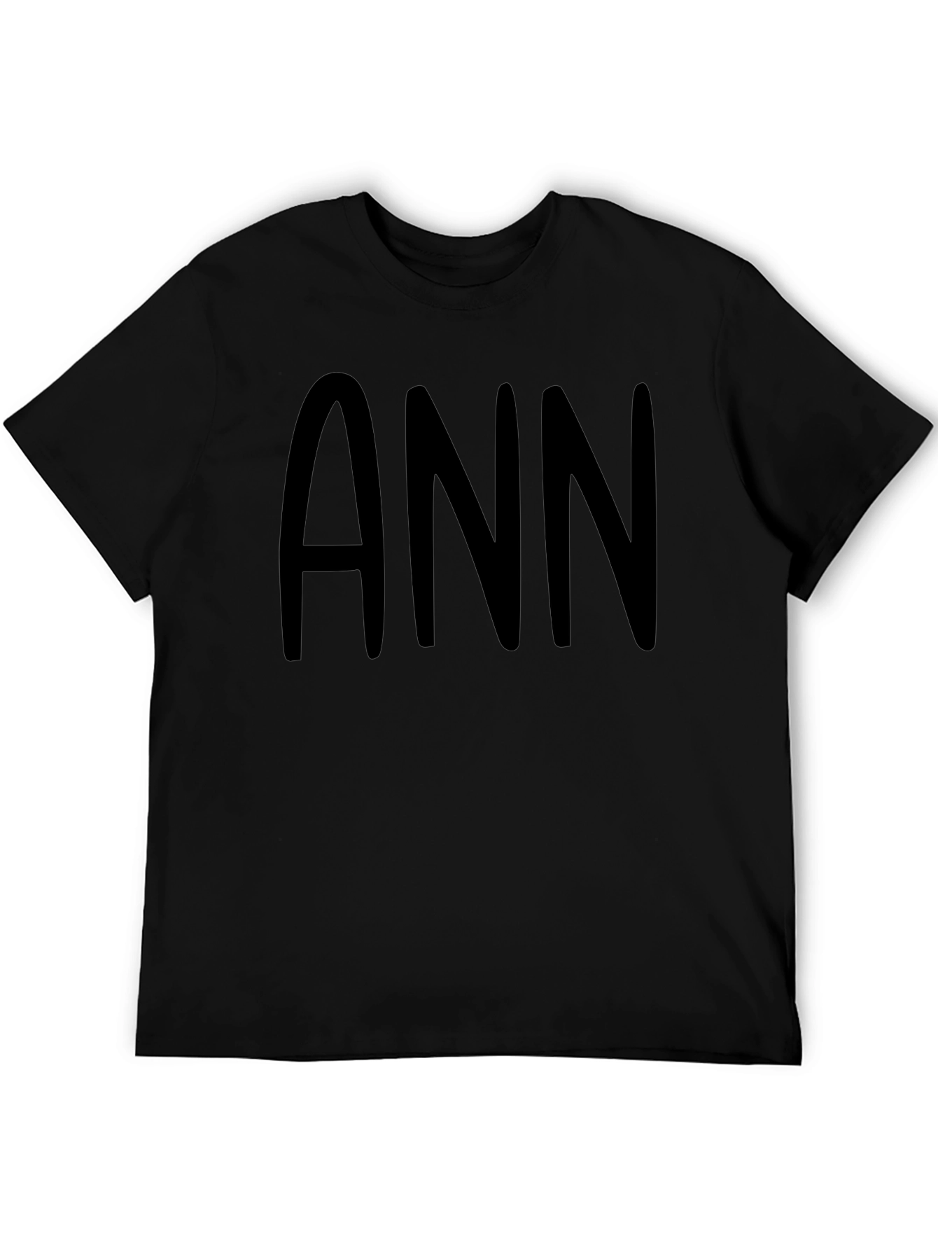 ANN Graphic Tee - Bold & Stylish Black T-Shirt