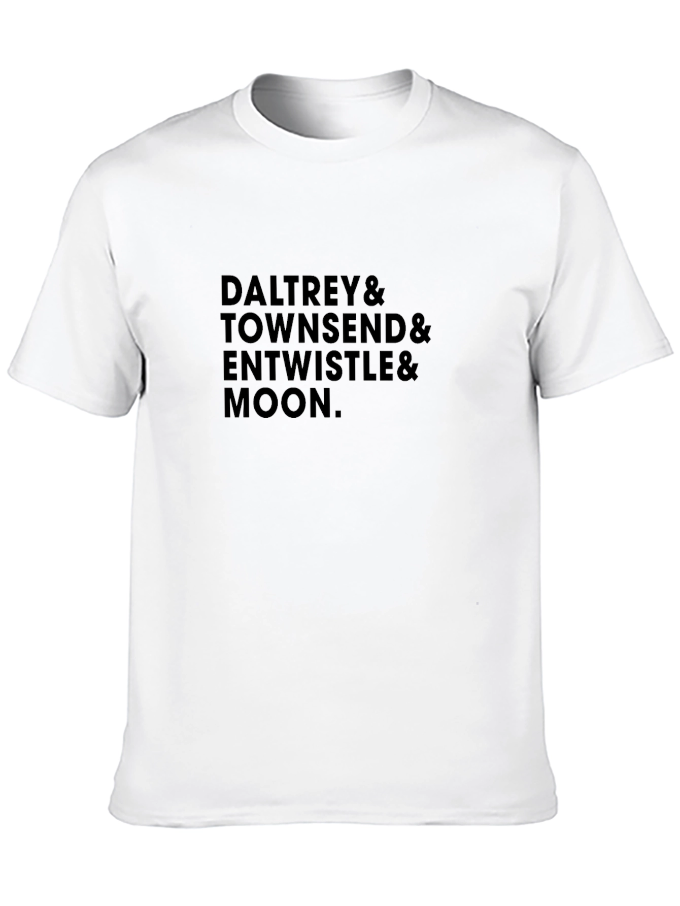 The Who Band Members Black T-Shirt