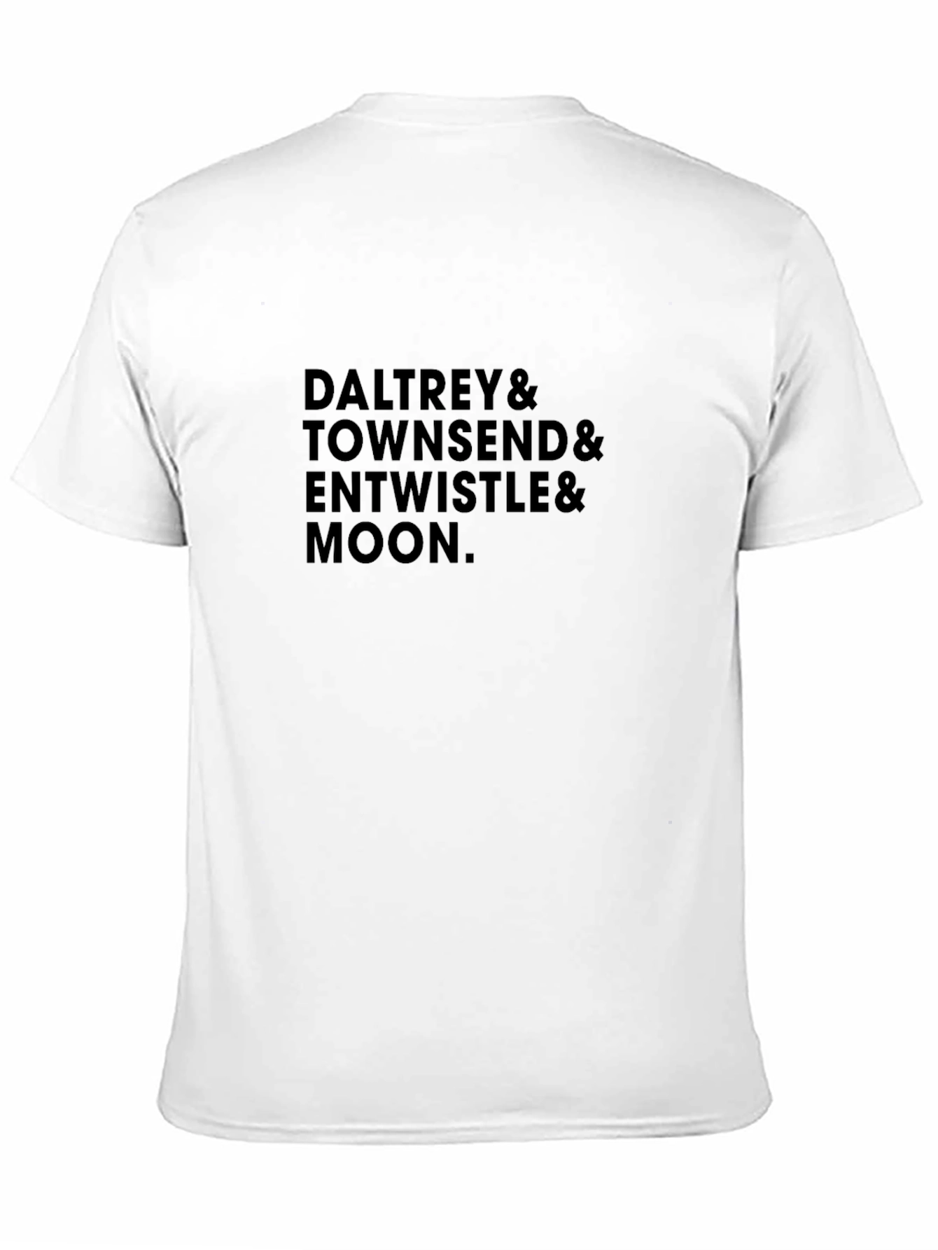 The Who Band Members Black T-Shirt