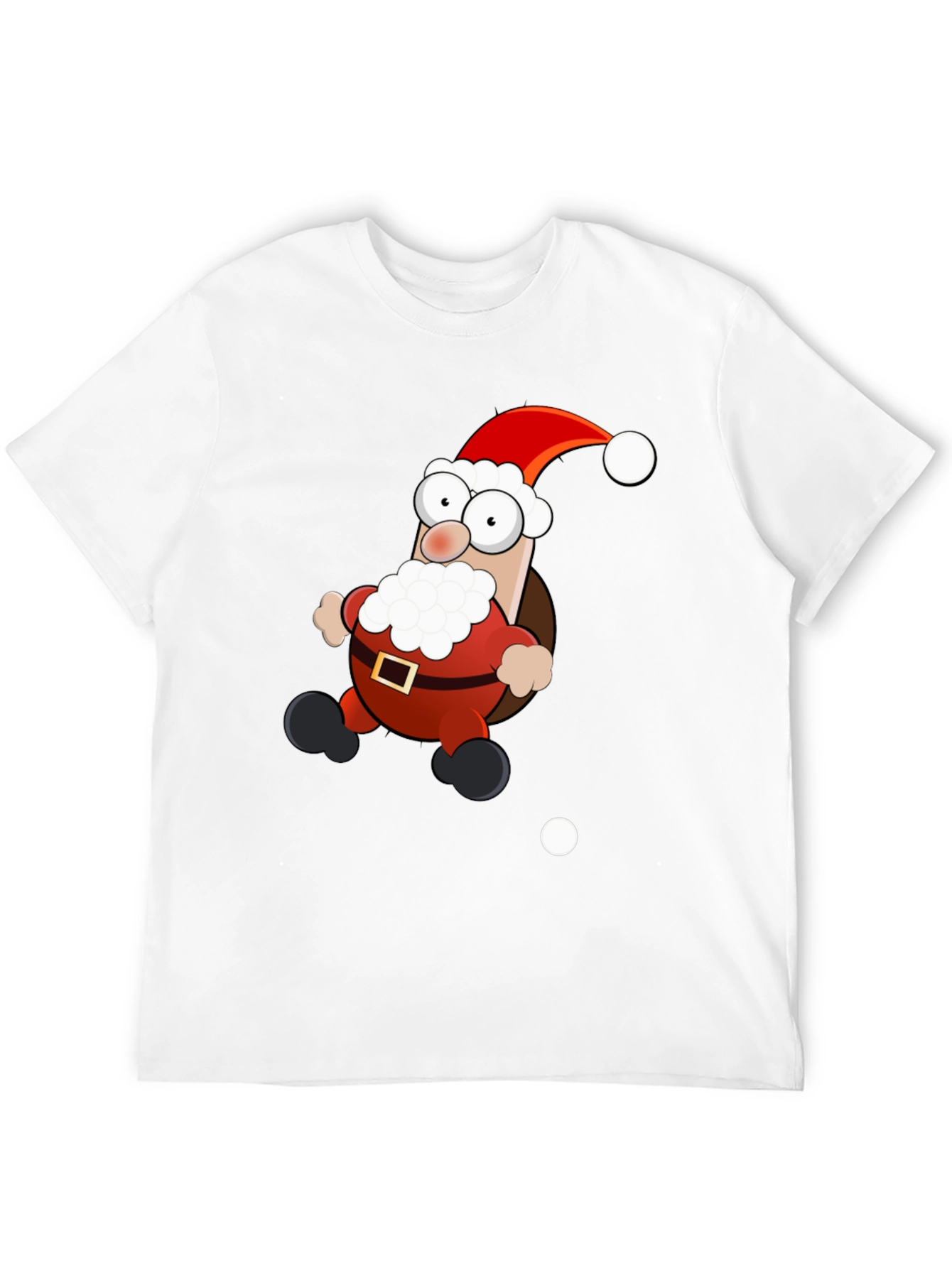 Cartoon Santa T-Shirt - Holiday Cheer