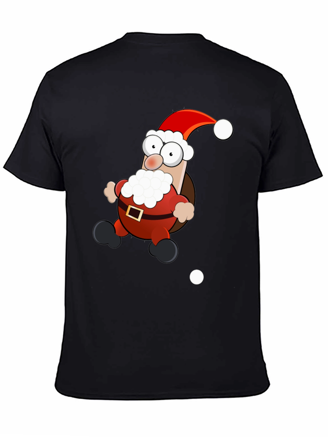 Cartoon Santa T-Shirt - Holiday Cheer