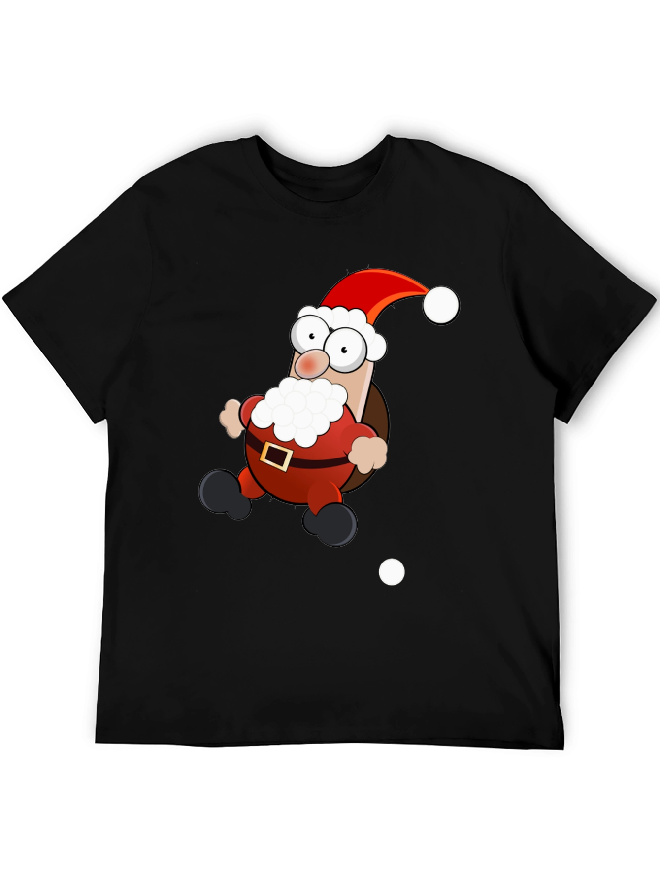 Cartoon Santa T-Shirt - Holiday Cheer