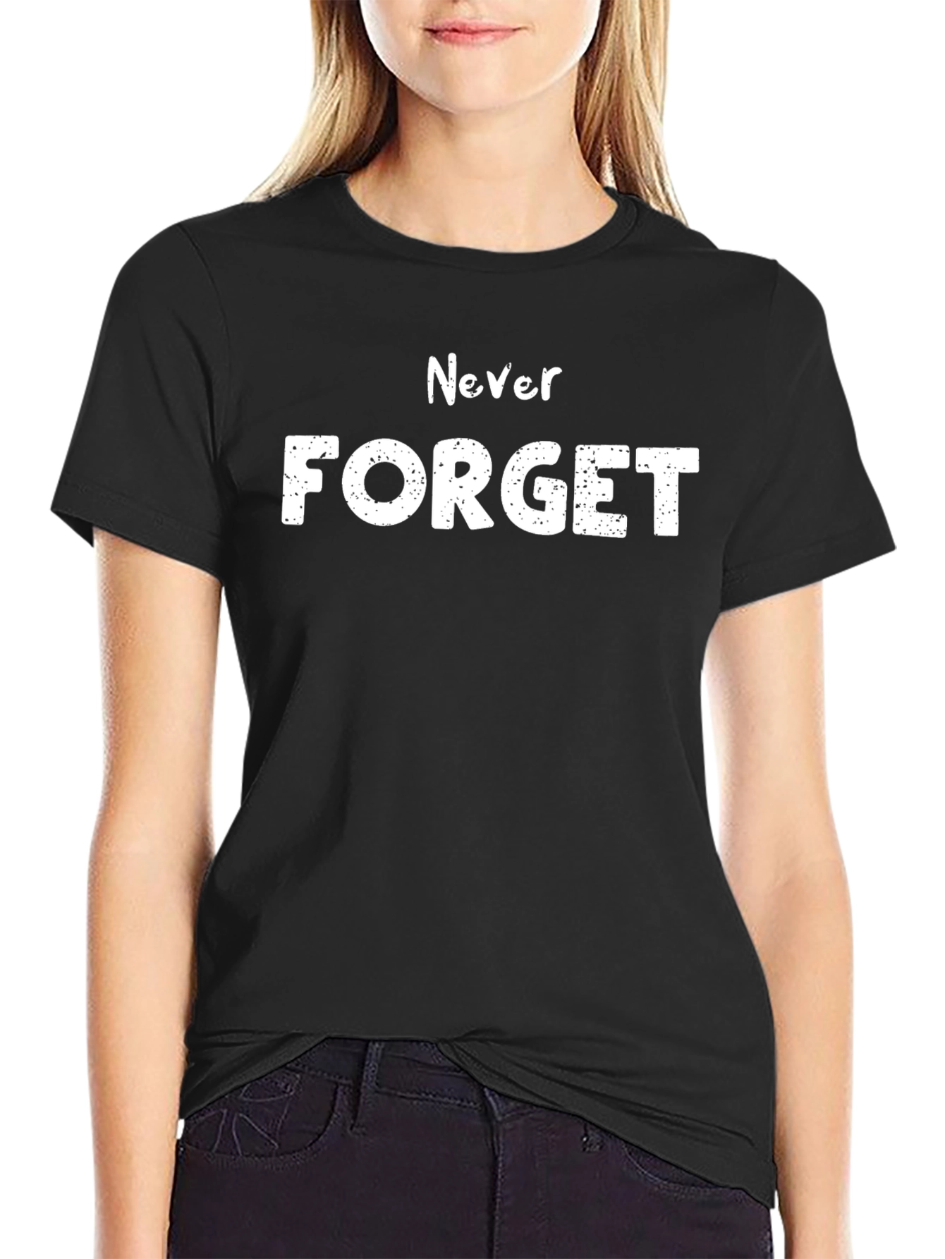 Never Forget Graphic Tee - Mens Black T-Shirt