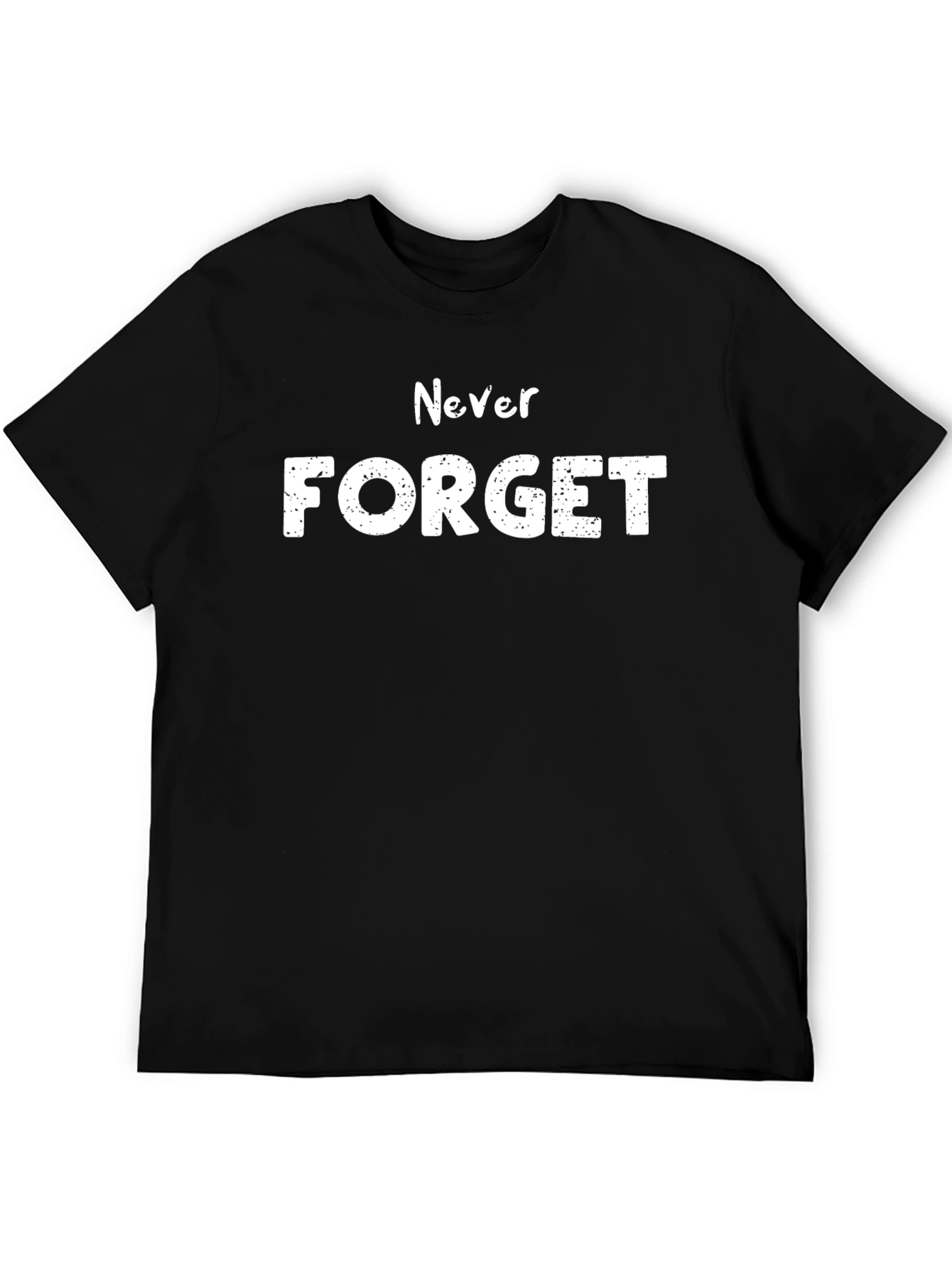 Never Forget Graphic Tee - Mens Black T-Shirt