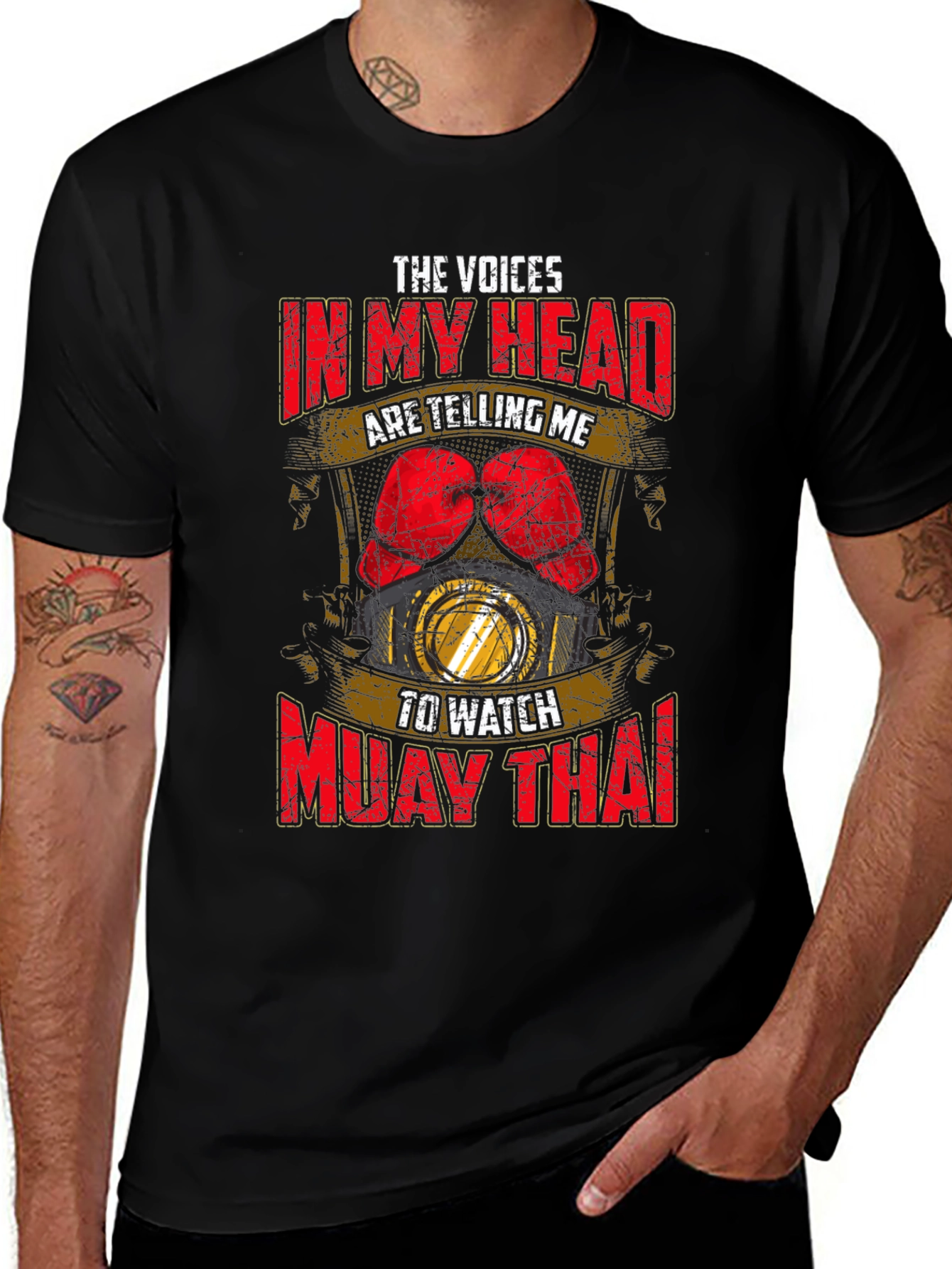 Muay Thai Voices Tee - Mens Black T-Shirt