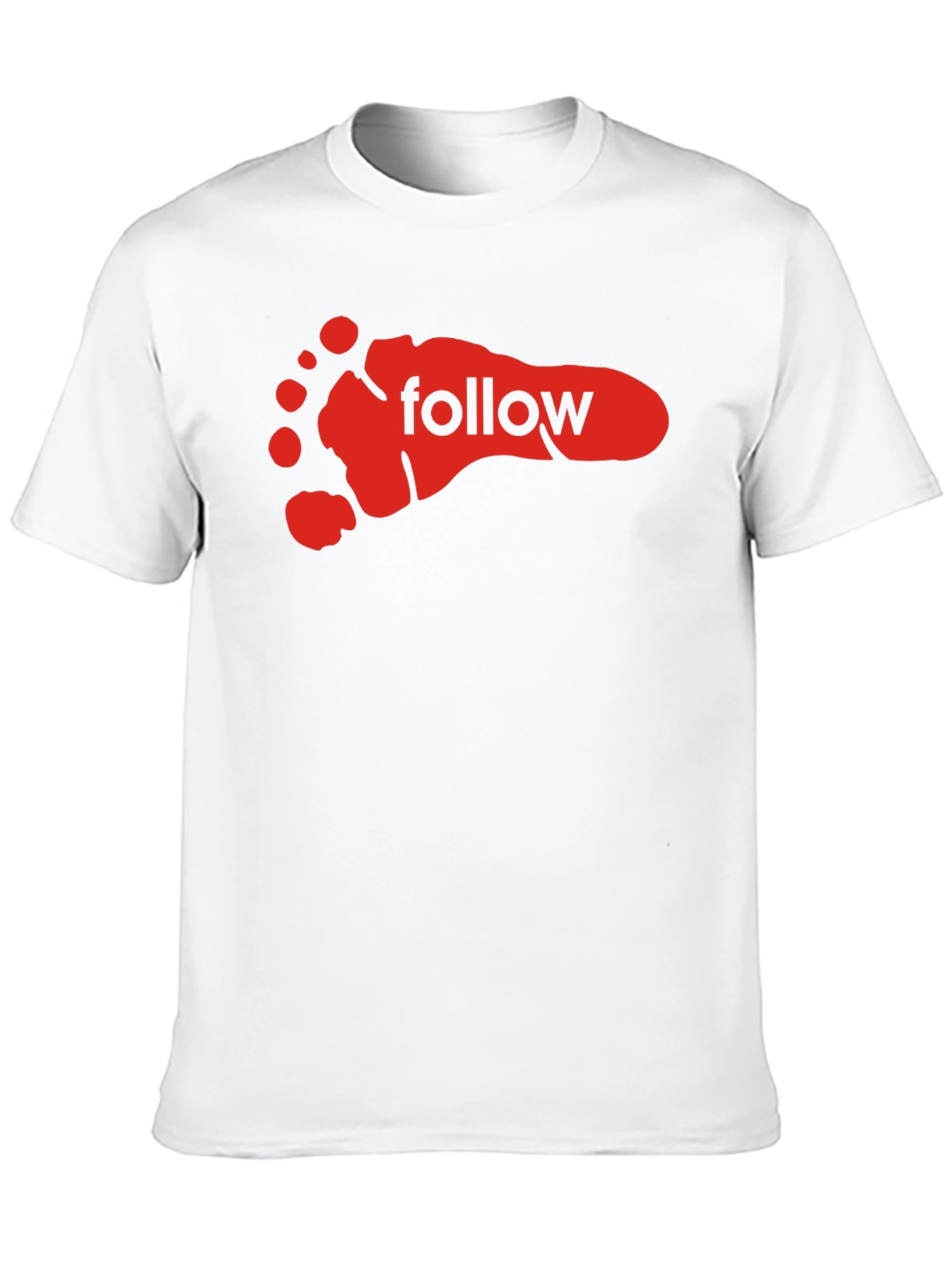 Follow Footprint Black Graphic Tee