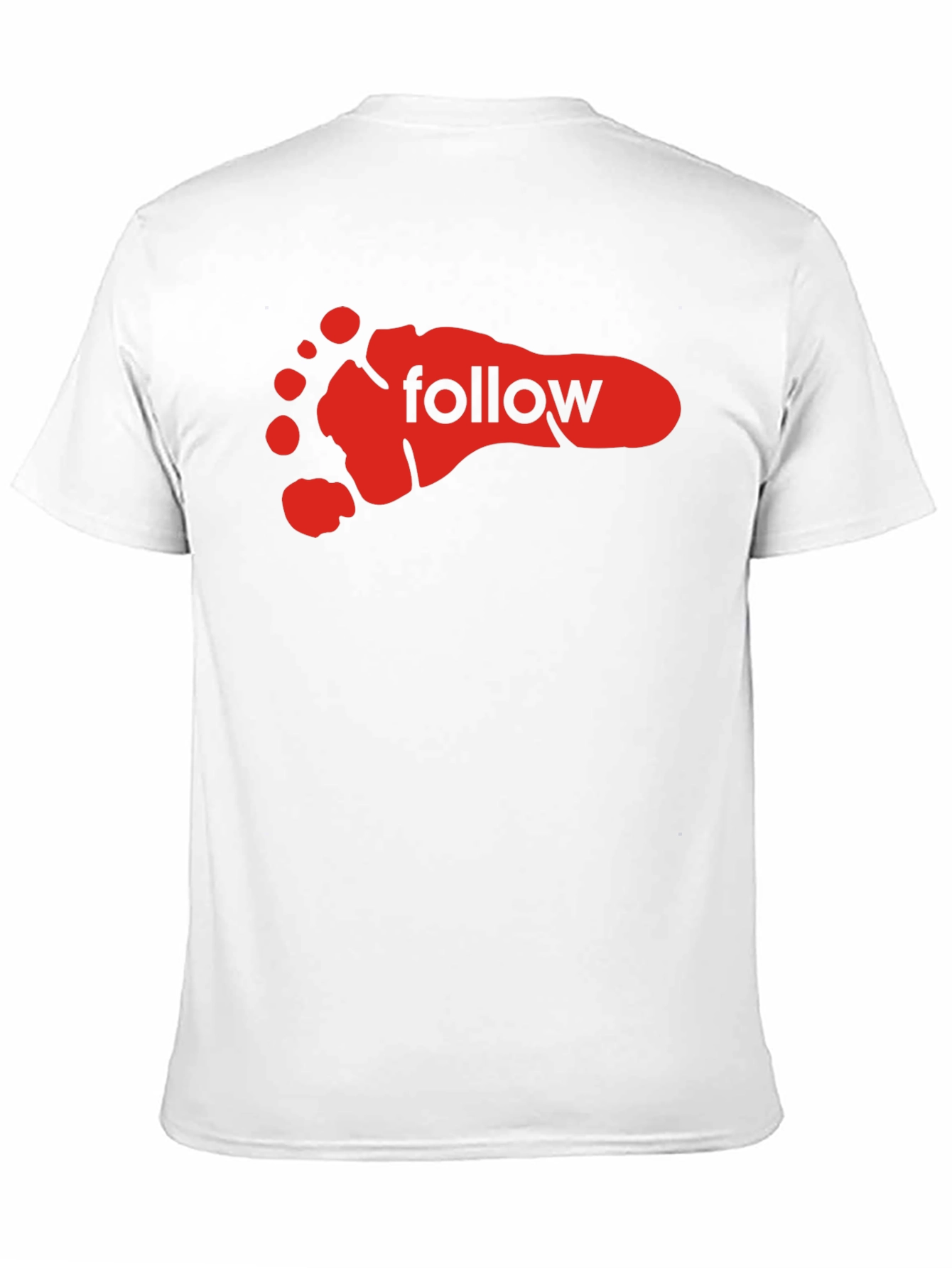 Follow Footprint Black Graphic Tee