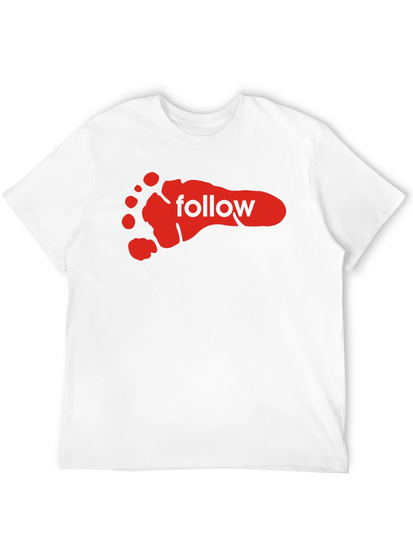 Follow Footprint Black Graphic Tee