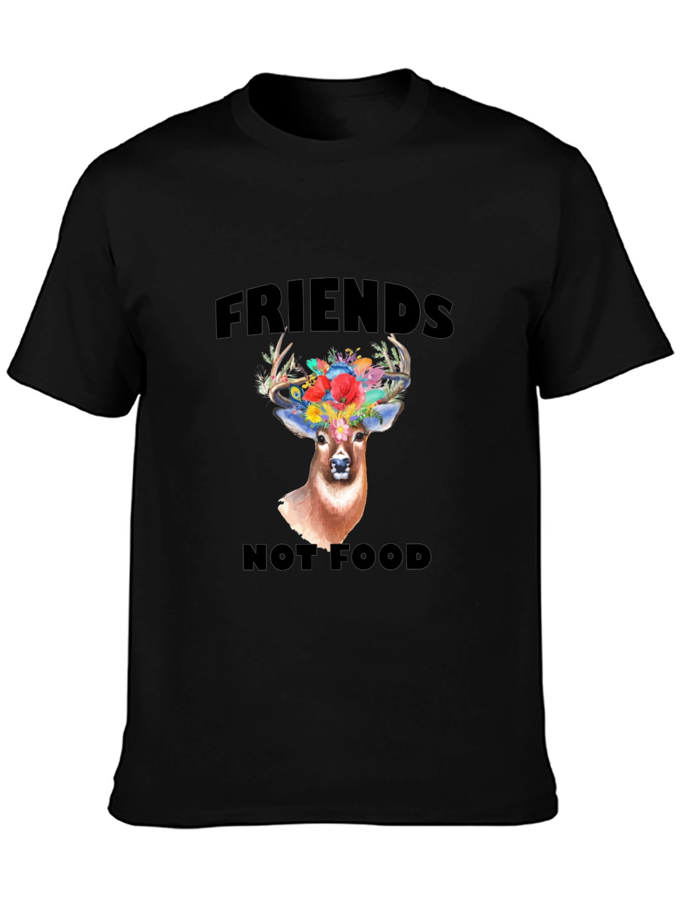 Friends Not Food Deer Graphic Tee