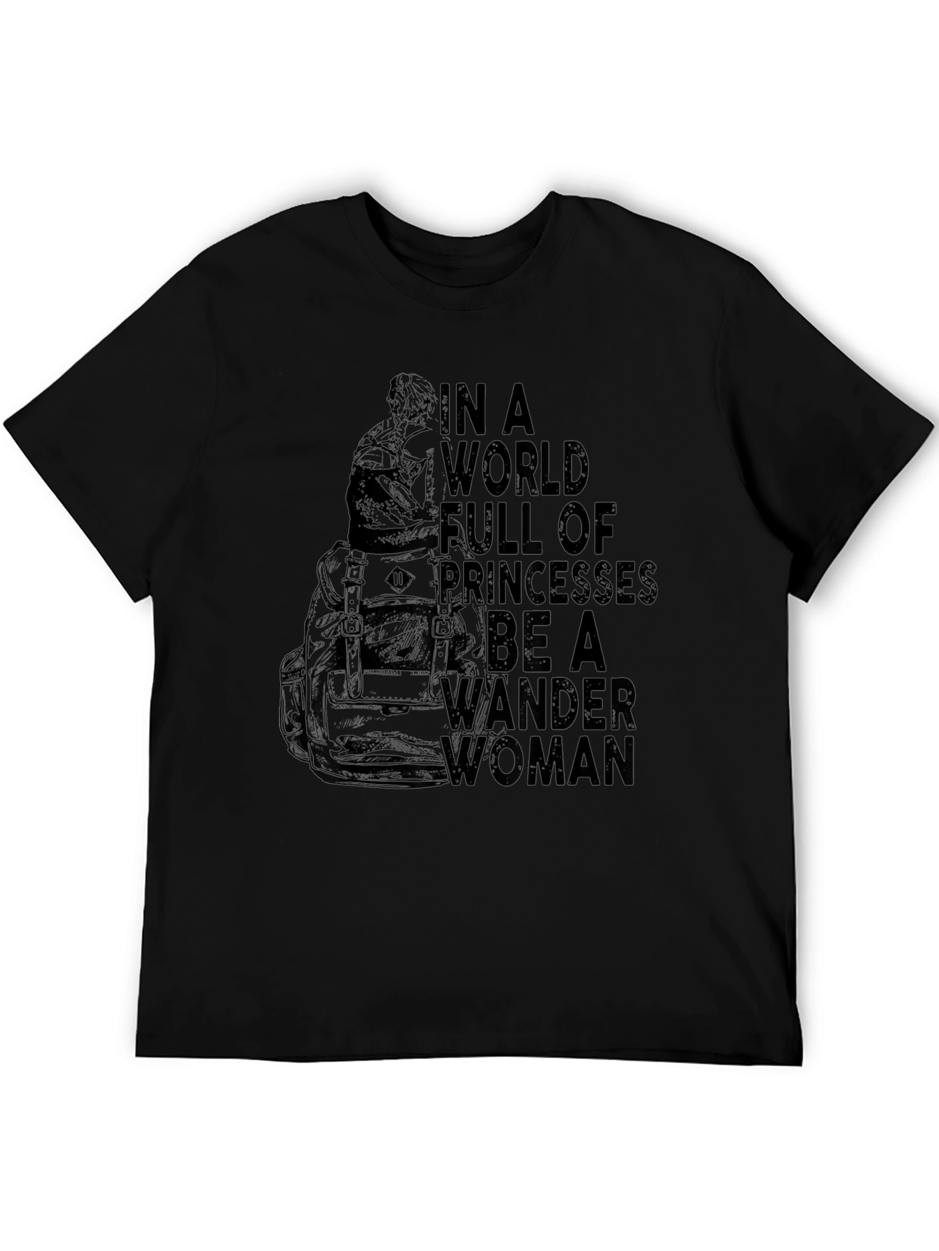 Wander Woman Graphic Tee - Black
