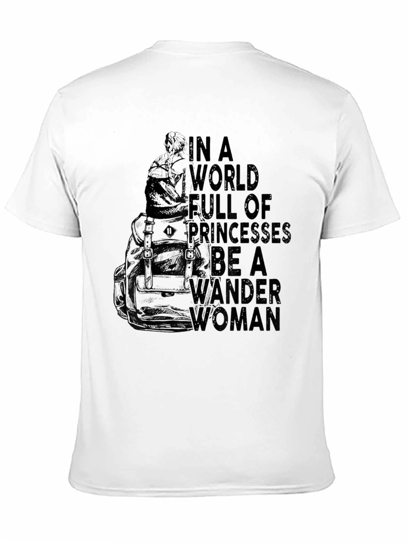 Wander Woman Graphic Tee - Black