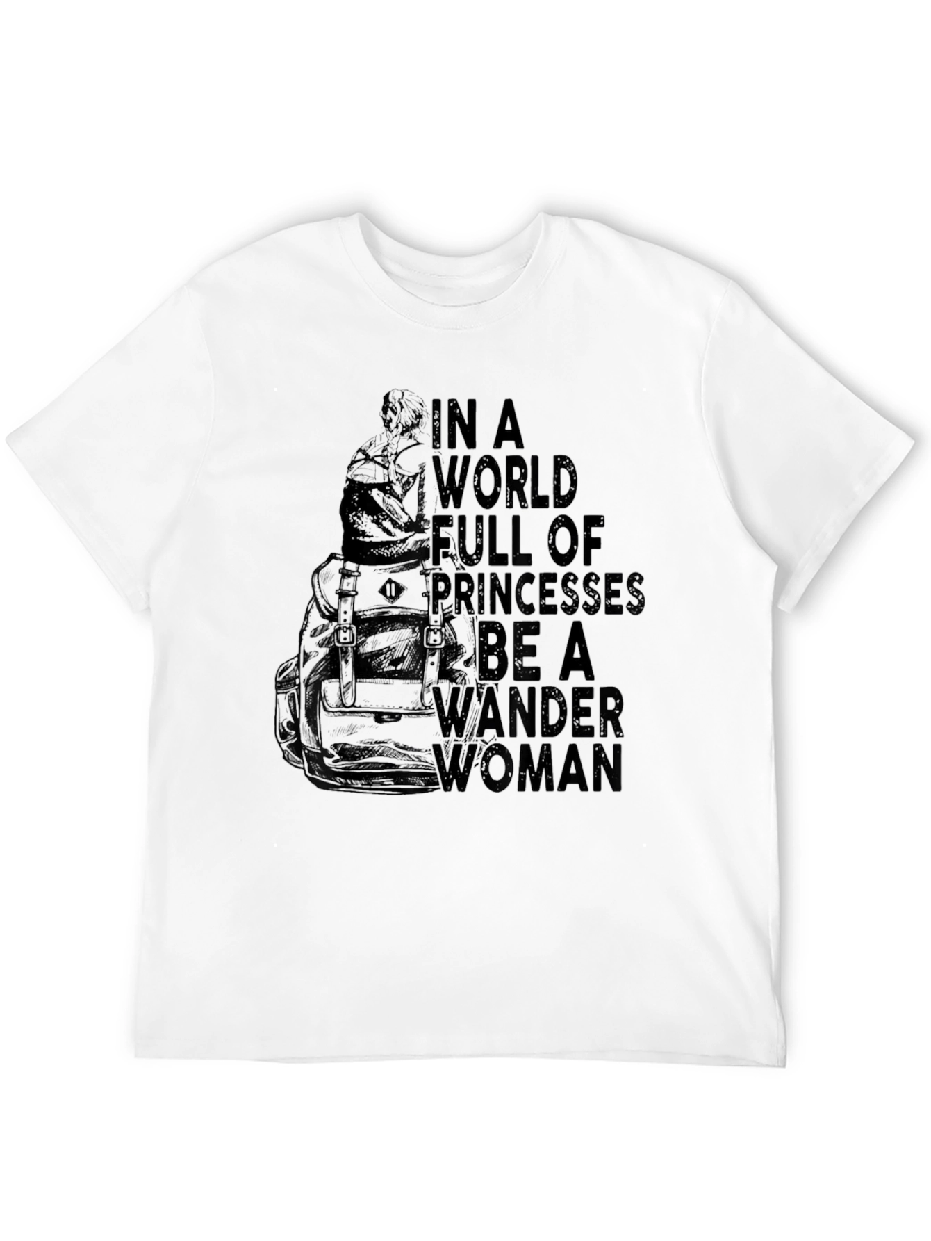 Wander Woman Graphic Tee - Black