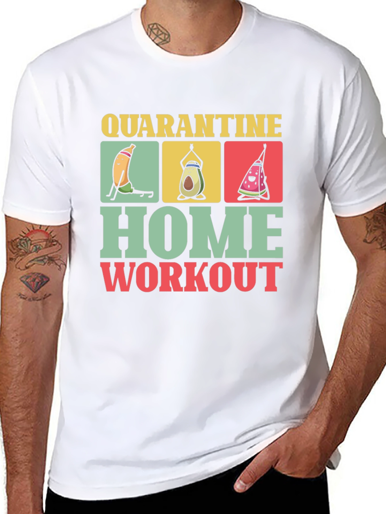 Quarantine Home Workout Graphic Tee