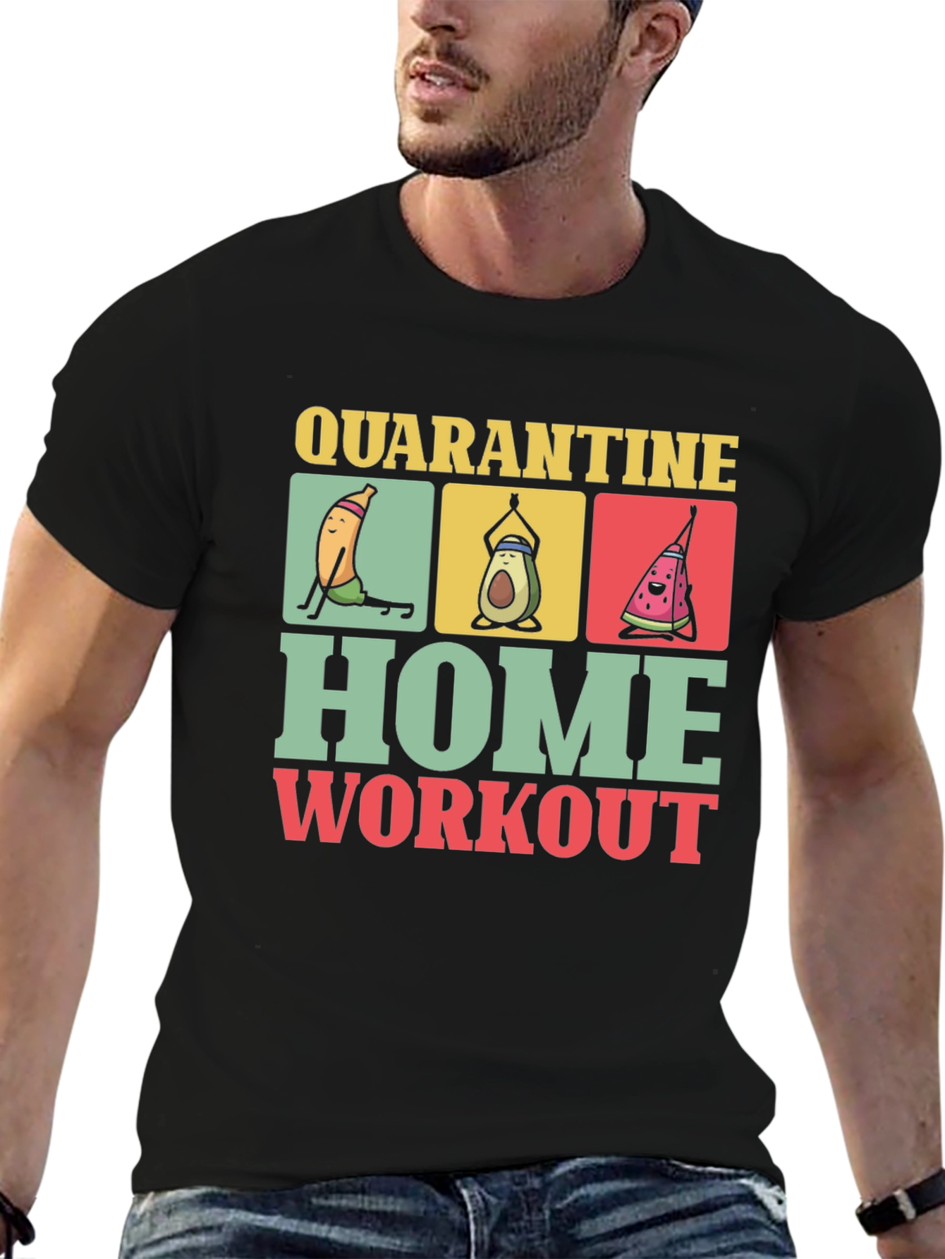 Quarantine Home Workout Graphic Tee