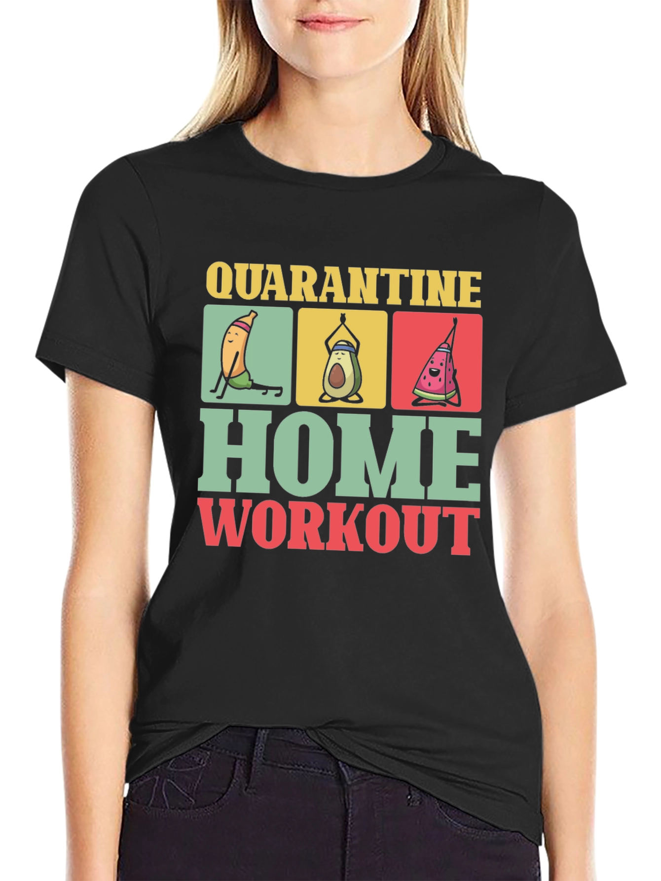 Quarantine Home Workout Graphic Tee