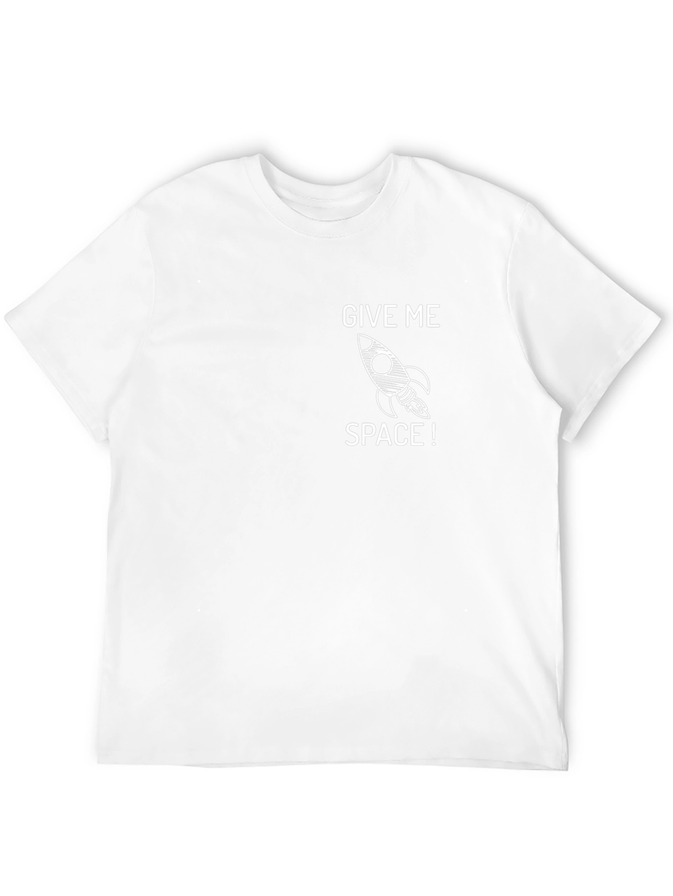 Give Me Space Rocket Graphic Tee - Black