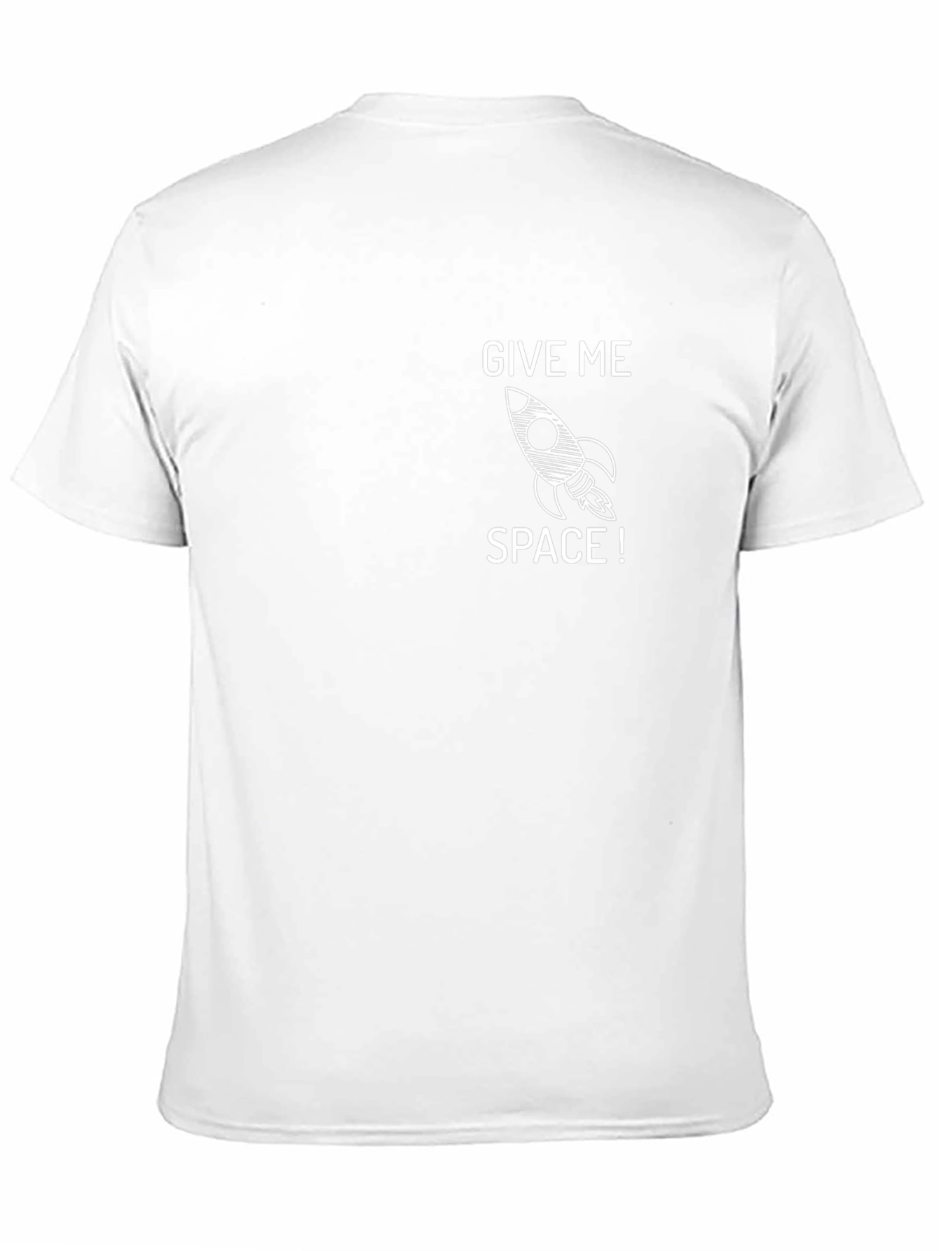 Give Me Space Rocket Graphic Tee - Black