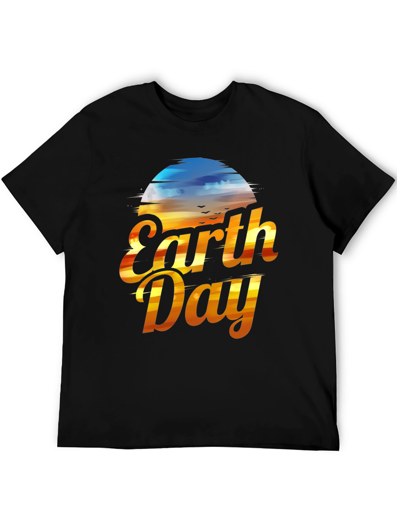 Earth Day Graphic T-Shirt - Black