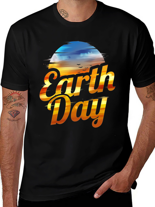 Earth Day Graphic T-Shirt - Black
