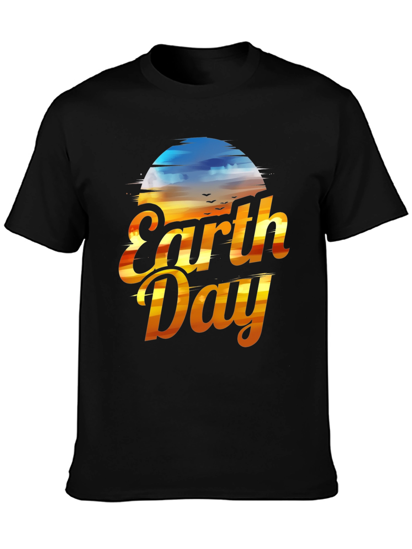 Earth Day Graphic T-Shirt - Black