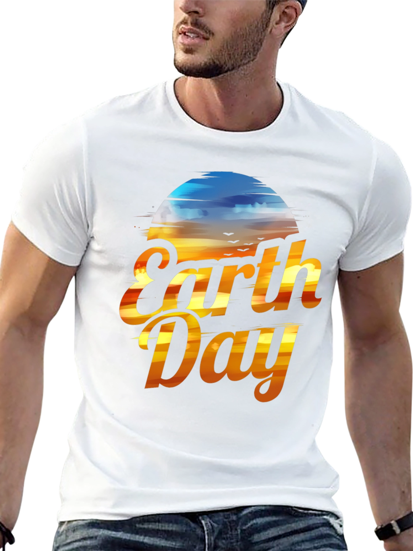 Earth Day Graphic T-Shirt - Black
