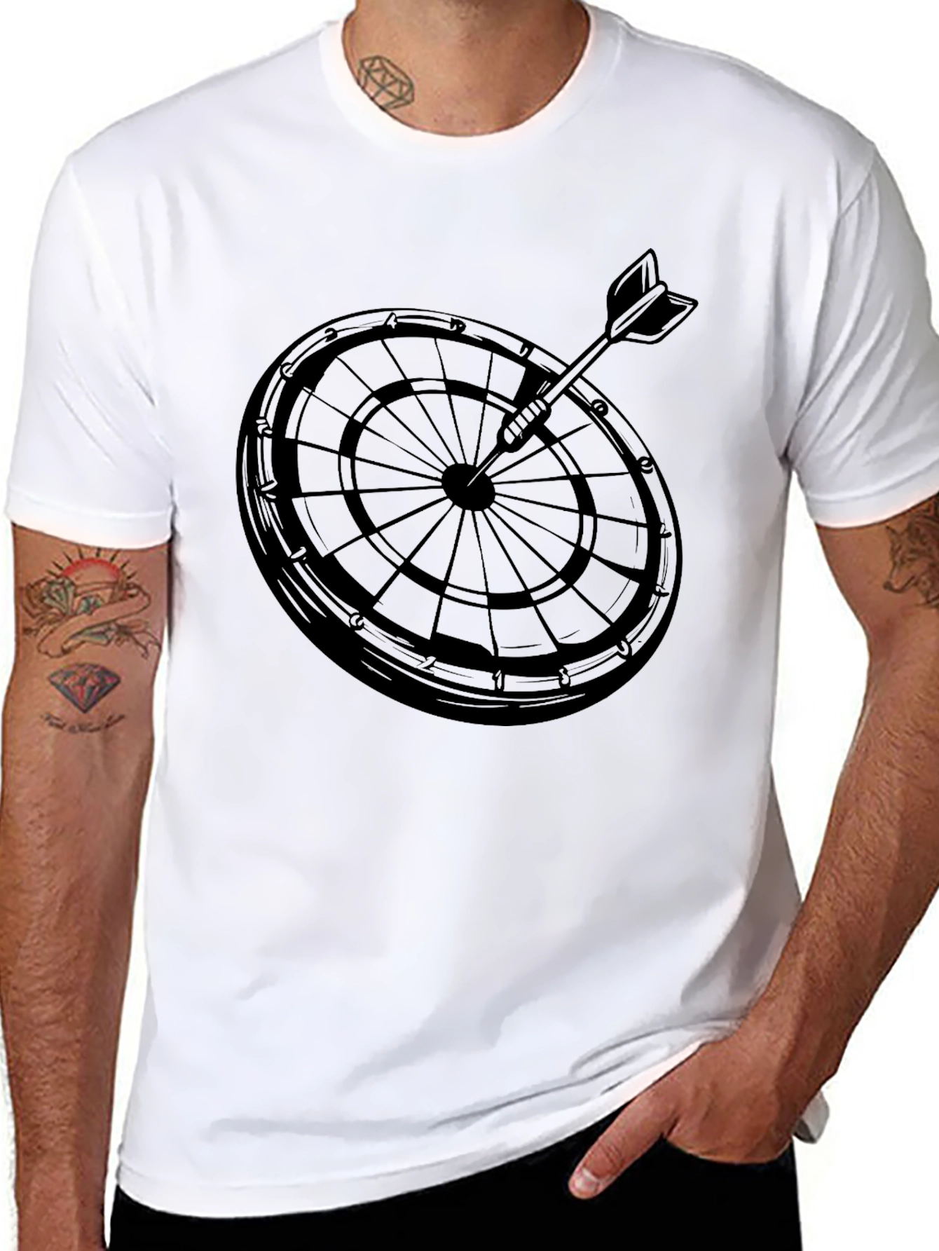 Dartboard T-Shirt - Aim for Style!