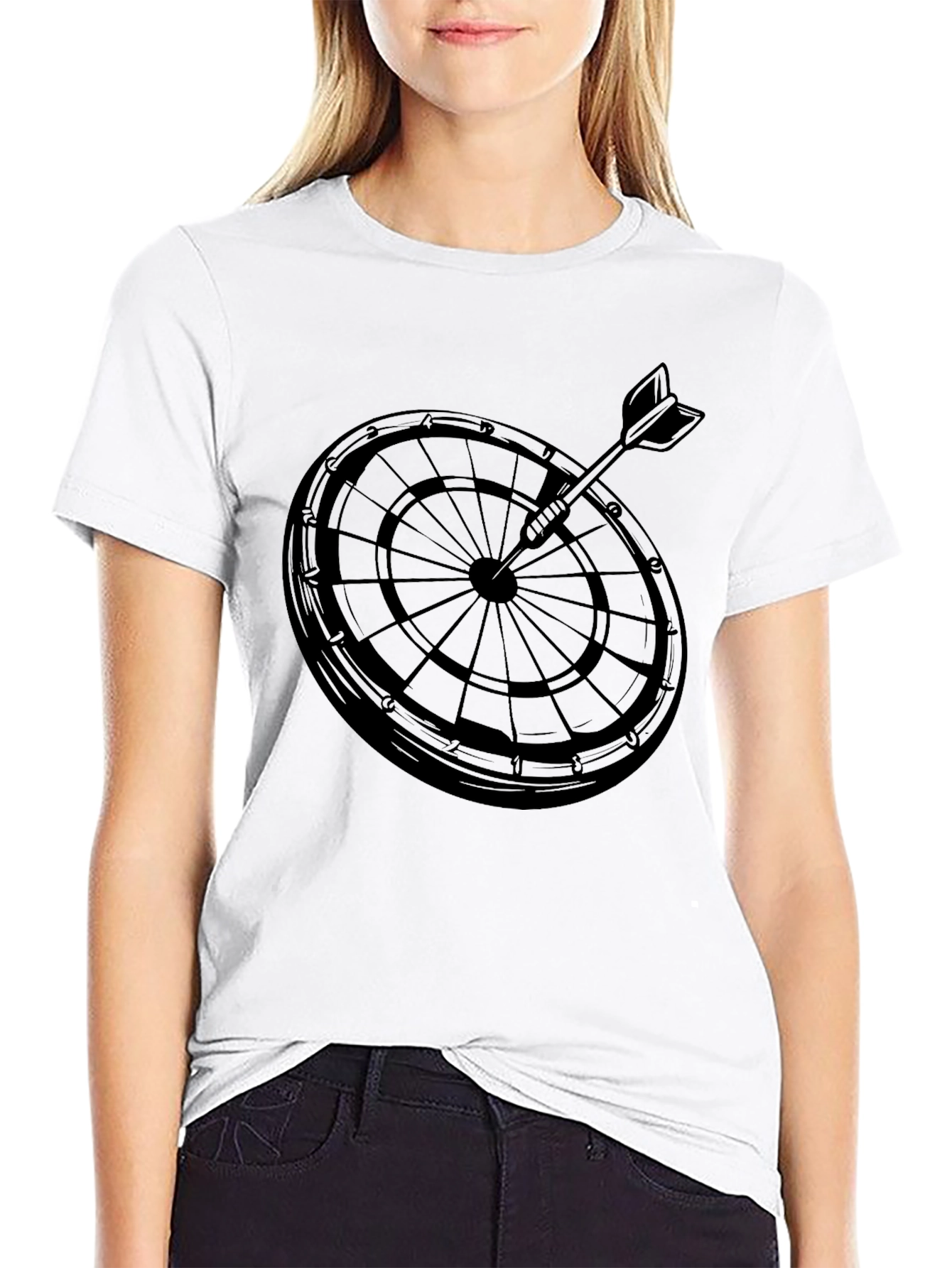 Dartboard T-Shirt - Aim for Style!