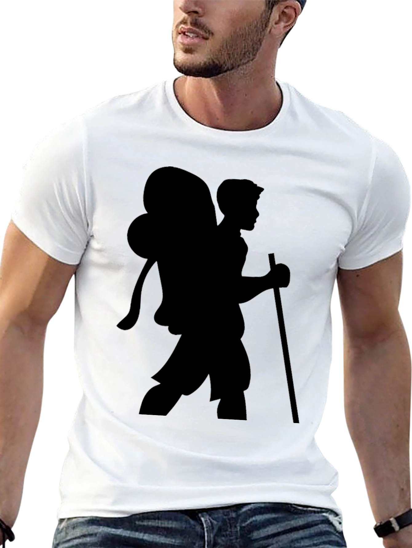 Hiking Silhouette Black T-Shirt