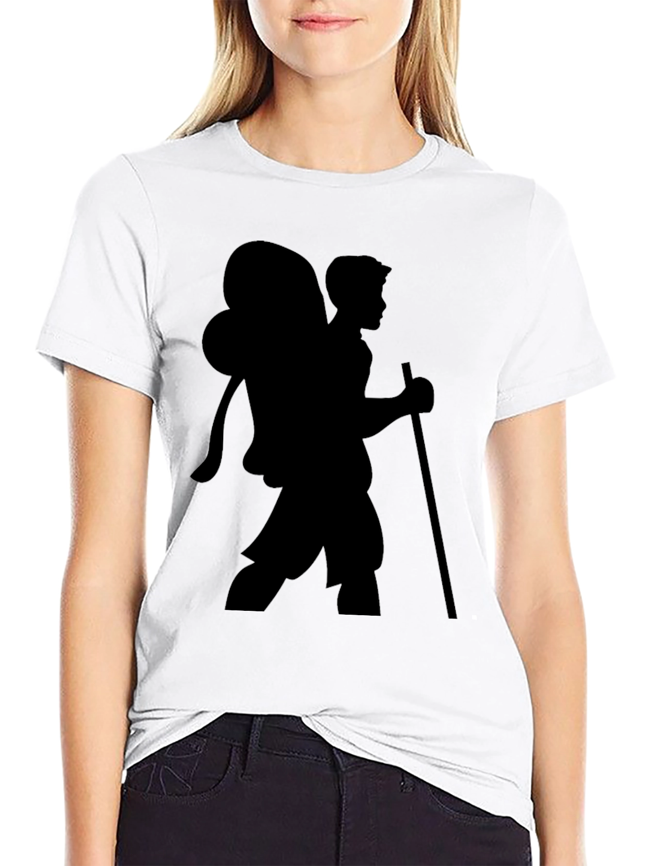 Hiking Silhouette Black T-Shirt