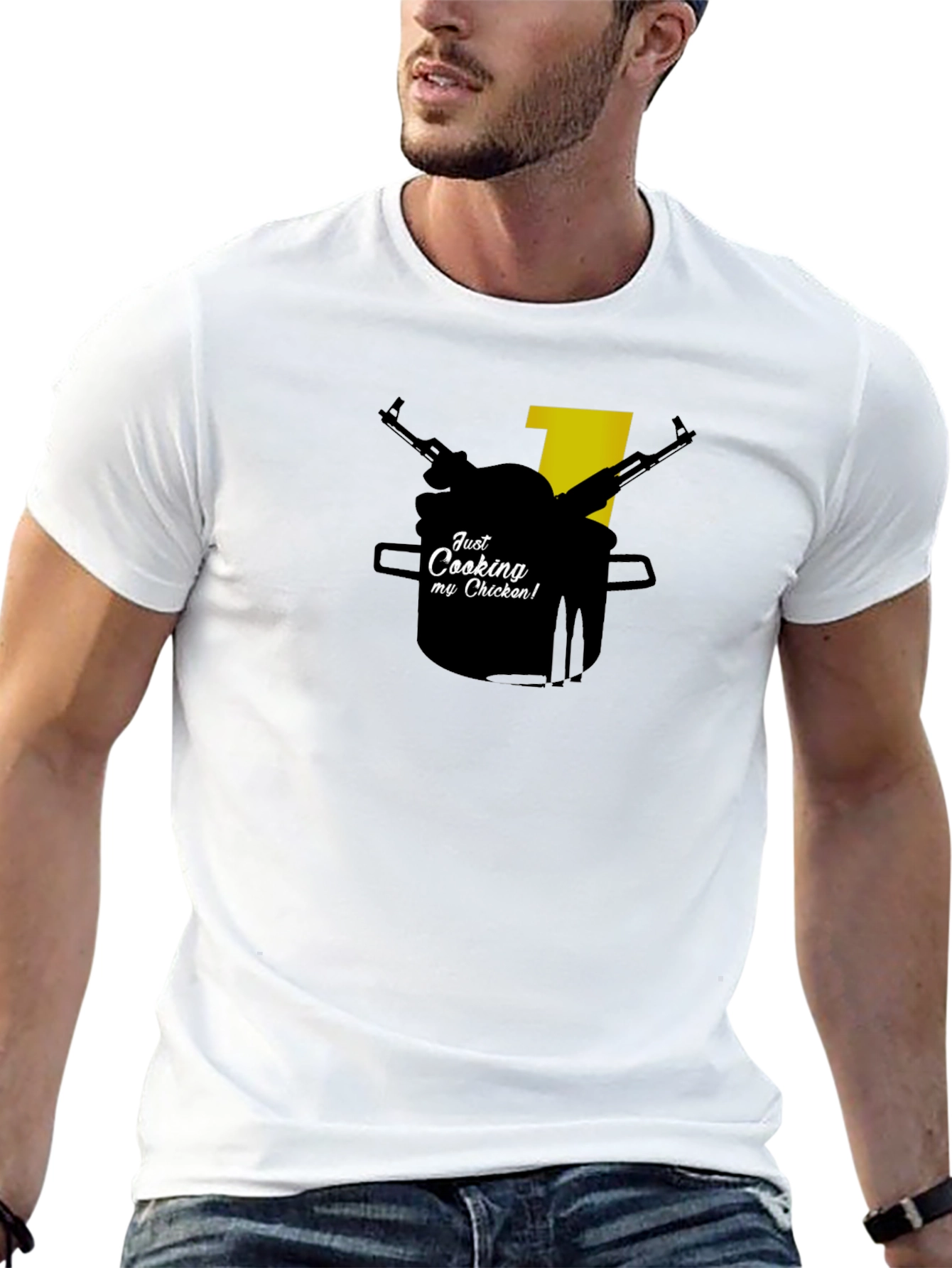 Just Cooking Chicken Tee - Gamer T-Shirt