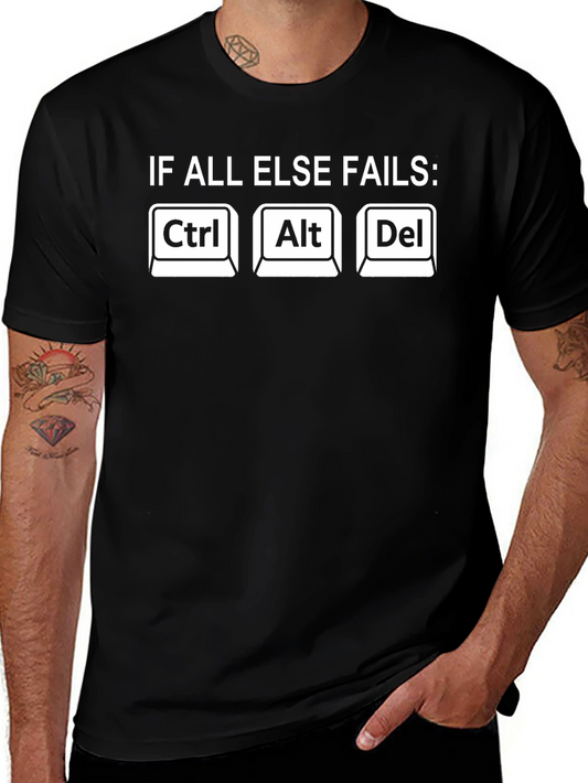 Ctrl Alt Del T-Shirt - Funny Geek Tech Support Tee
