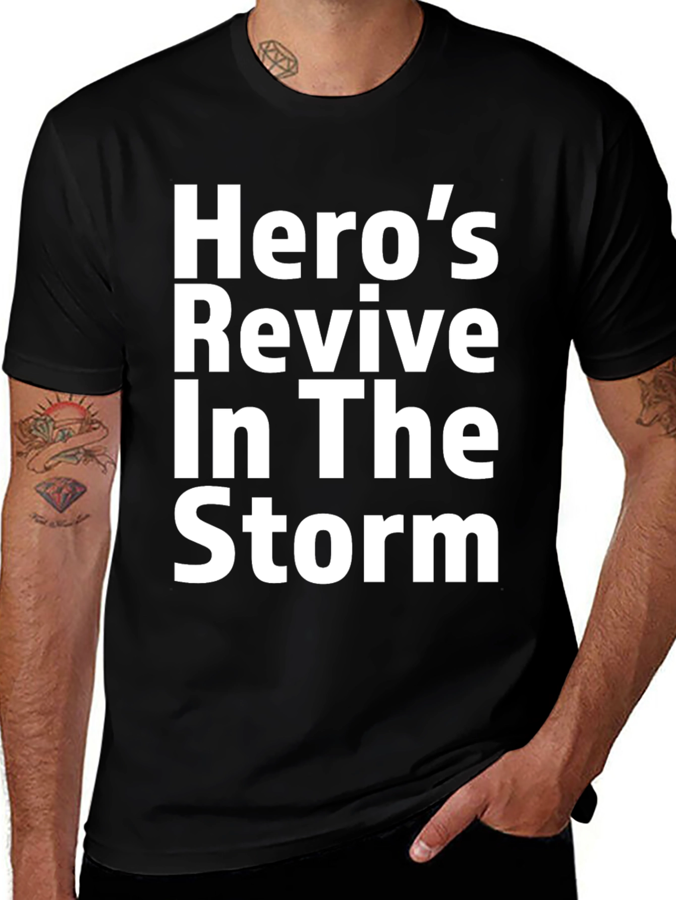 Heros Revive In The Storm Graphic T-Shirt