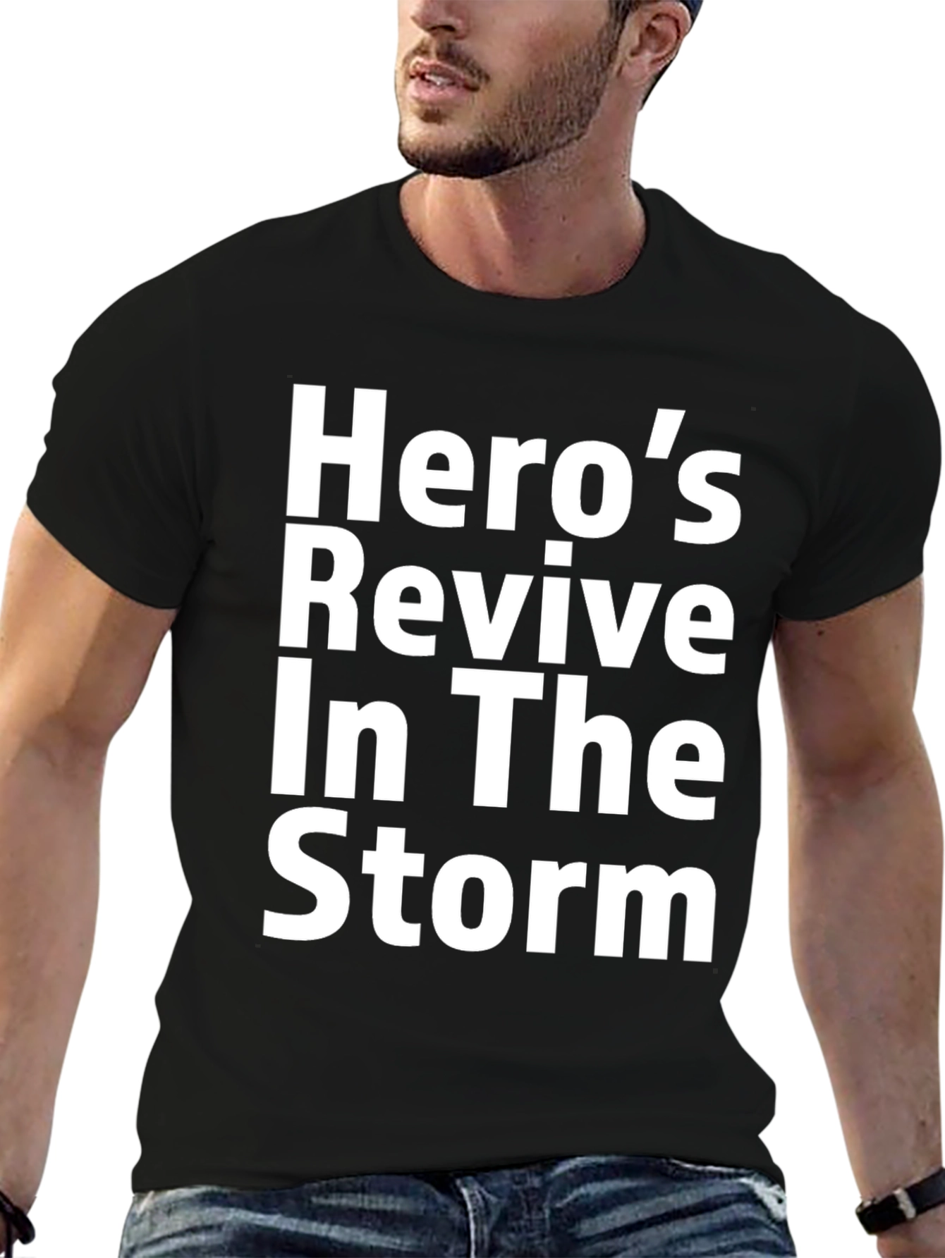 Heros Revive In The Storm Graphic T-Shirt