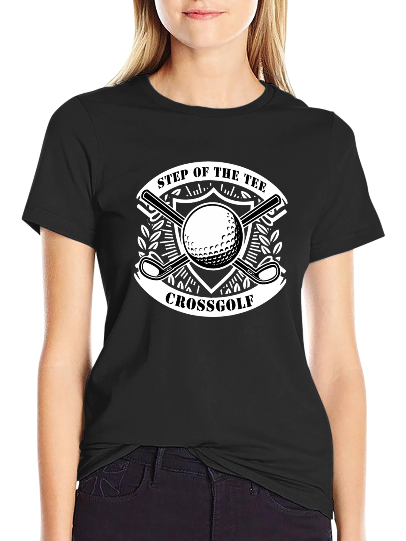 Step of the Tee Crossgolf Black T-Shirt