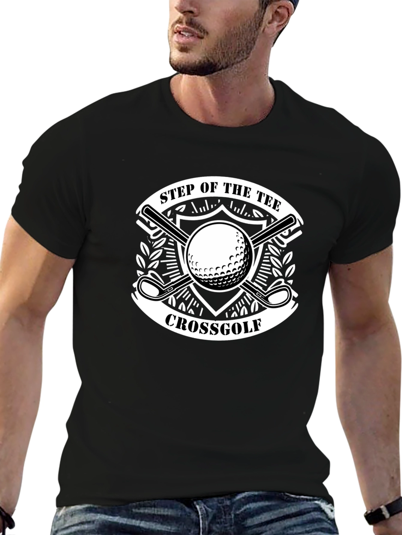 Step of the Tee Crossgolf Black T-Shirt