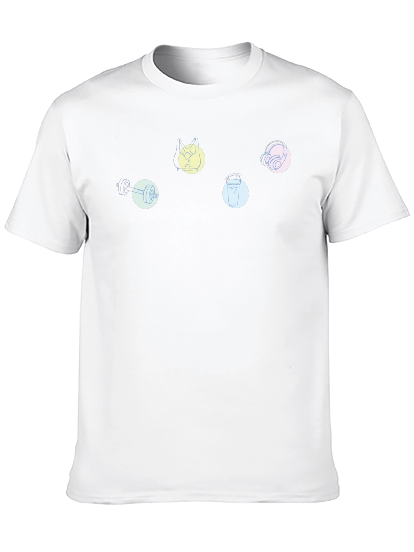 Abstract Workout Icons Graphic Tee