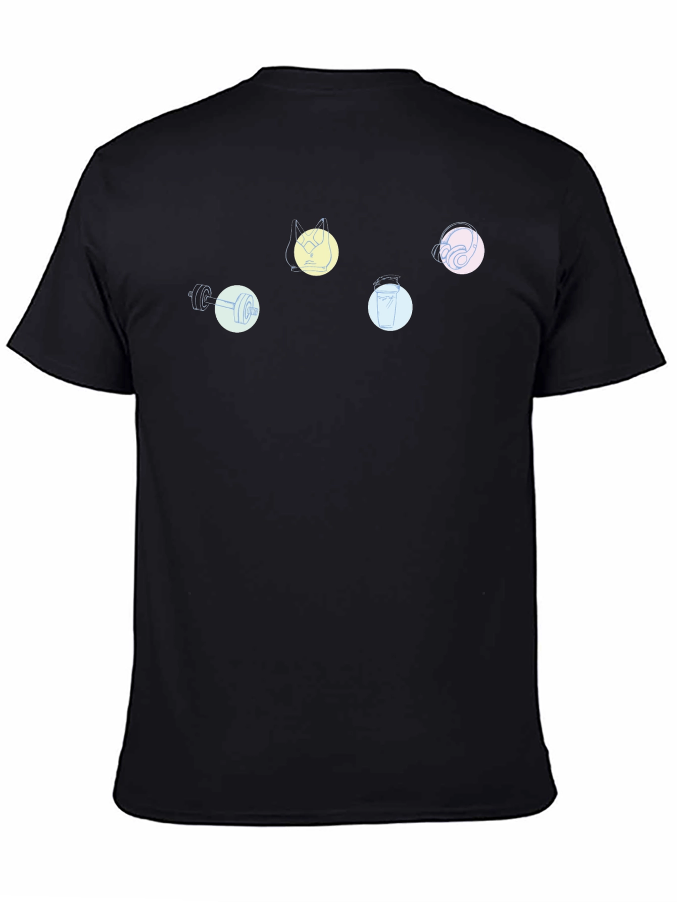 Abstract Workout Icons Graphic Tee