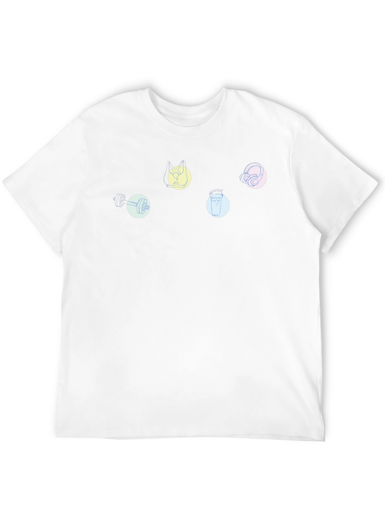 Abstract Workout Icons Graphic Tee