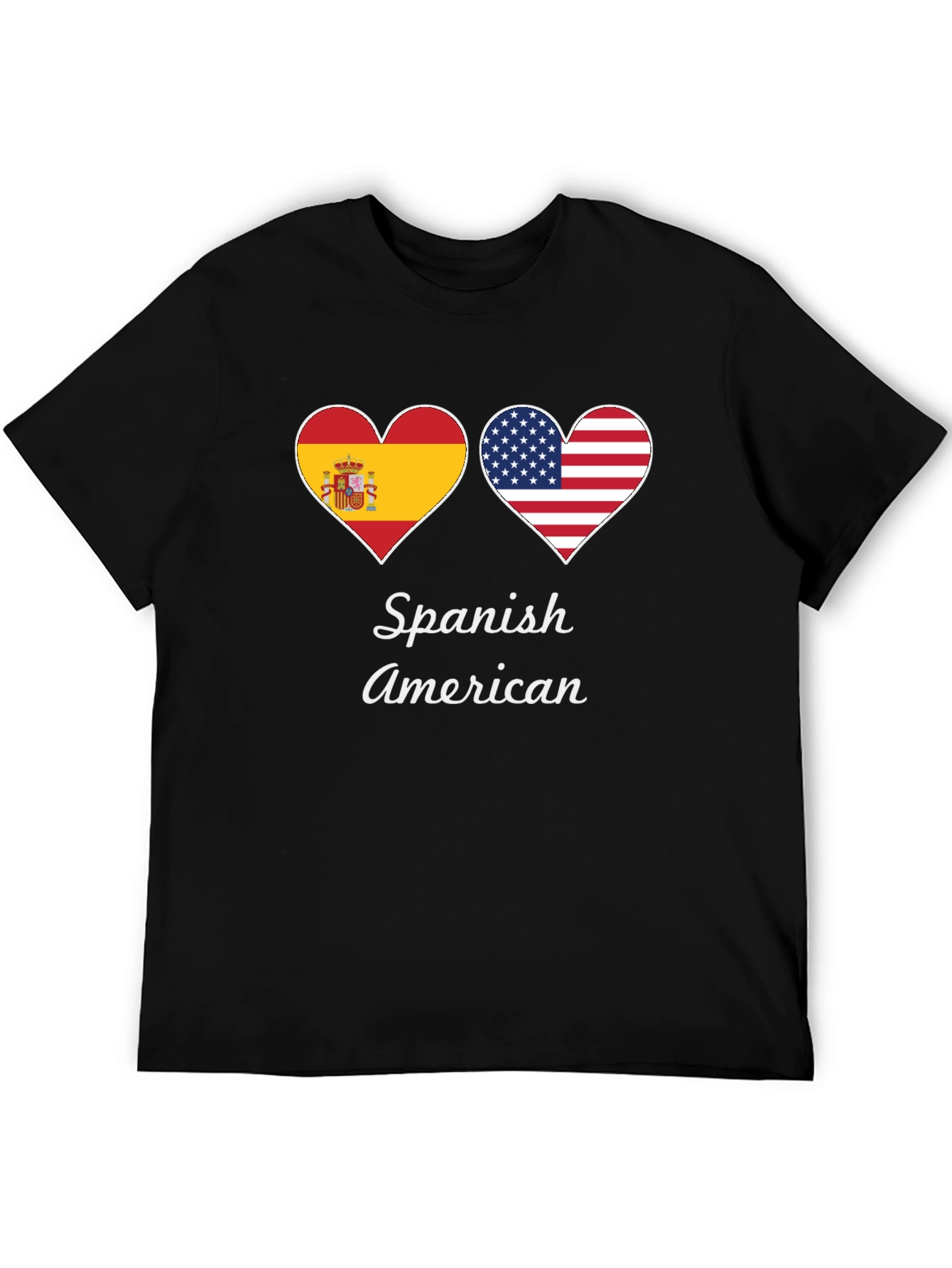 Spanish American Flag Heart T-Shirt