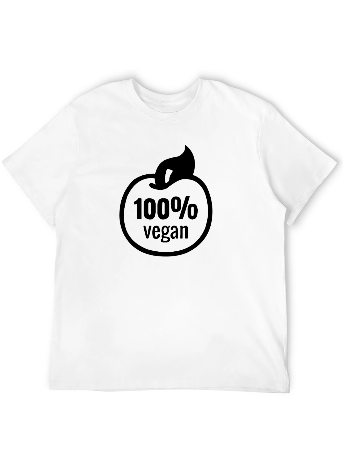 100% Vegan Black Graphic Tee - Unisex Fit